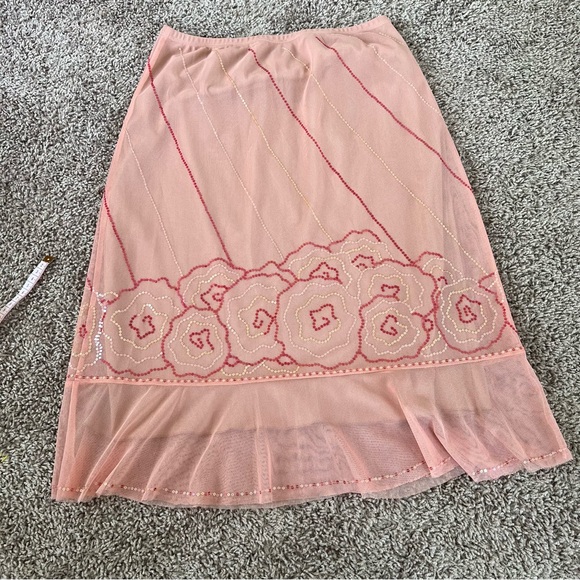 {BCBG} Beaded Shirt and Skirt Matching Set - Picture 12 of 16